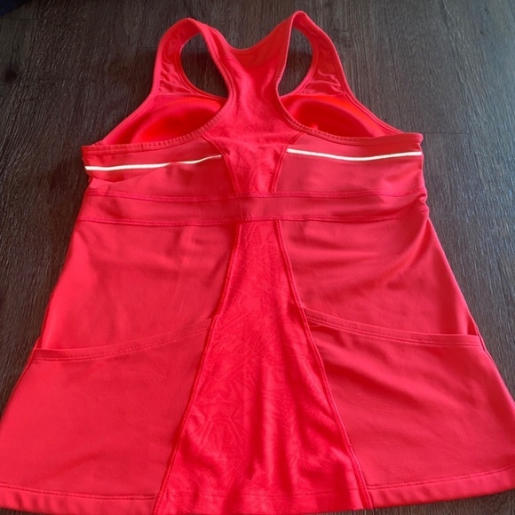 Athleta size large hot pink ladies athletic top built in bra - Picture 10 of 11